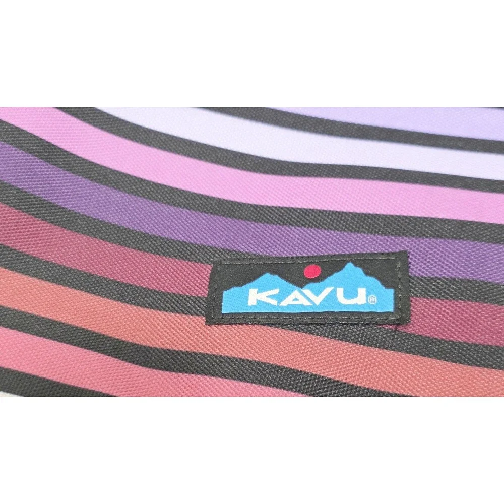 Kavu Rope Sling Paxton Bag Purple September Stripe NWOT Boho